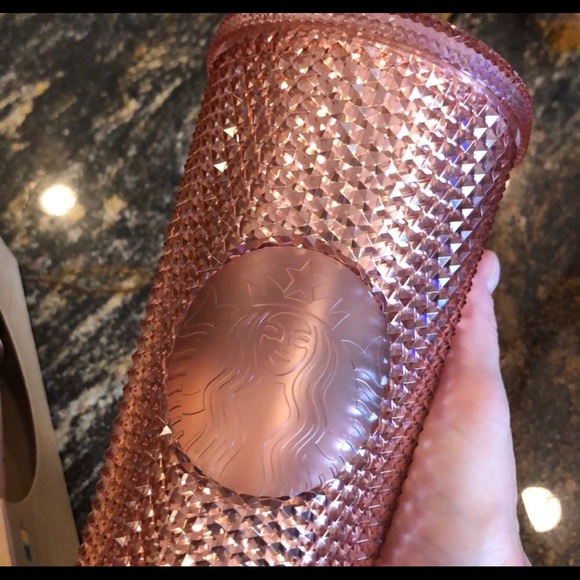 Starbucks Rose Gold Iridescent Studded Tumbler - Picture 3 of 5